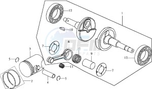 DD50 FIX drawing CRANKSHAFT / PISTON / PISTON RING