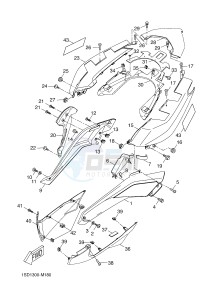 YP400RA X-MAX 400 ABS X-MAX (1SDC 1SDC 1SDC 1SDC) drawing SIDE COVER