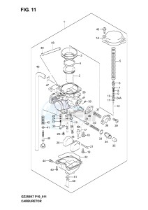 GZ250 (P19) drawing CARBURETOR