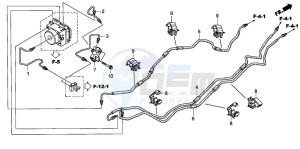 XL700VA drawing BRAKE LINES/PCV. (ABS)