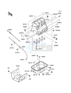 MULE_4010_TRANS_4X4_DIESEL KAF950GDF EU drawing Crankcase