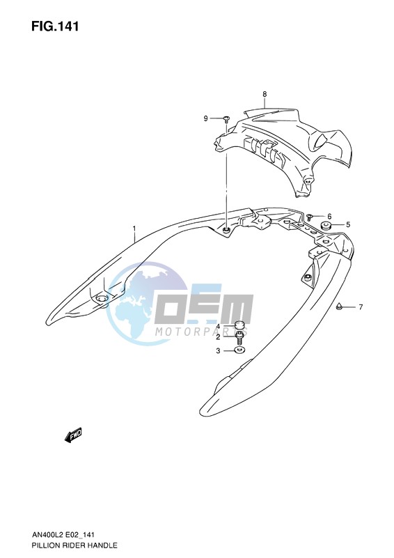 PILLION RIDER HANDLE