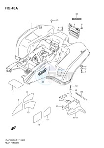 LT-A750X (P17) drawing REAR FENDER (LT-A750XK9 P17)