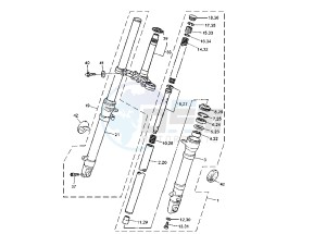 TZR 50 drawing FRONT FORK