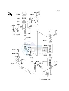 VN1600 CLASSIC VN1600A6F GB XX (EU ME A(FRICA) drawing Rear Master Cylinder