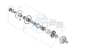 ATLANTIS - 50 CC Euro 2 4T drawing SECONDARY SHEAVE