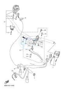 MT-03 MTN320-A (B6W4) drawing HANDLE SWITCH & LEVER