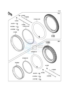 KLE500 KLE500B6F GB XX (EU ME A(FRICA) drawing Tires