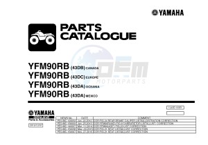 YFM90R (43DB 43DC 43DA 43DA) drawing .1-Front-Page