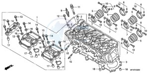 CB1000RA France - (F / CMF) drawing CYLINDER HEAD