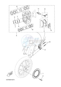 MT125 MT-125 (5D7L 5D7L 5D7L 5D7L) drawing FRONT BRAKE CALIPER