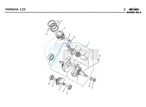 RS2-125-MATRIX-RED drawing PISTON - CRANKSHAFT  EURO2