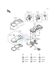 EX 250 F [NINJA 250R] (F6-F9) [NINJA 250R] drawing METER-- S- -