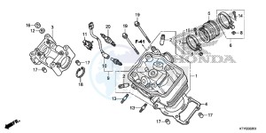 CBR125RSF CBR125RS E drawing CYLINDER HEAD