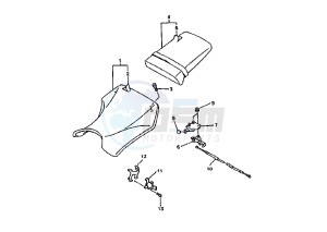 YZF R1 1000 drawing SEAT