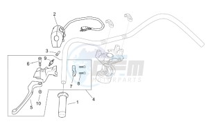 Mojito 50 Custom eng. Piaggio drawing Lh controls