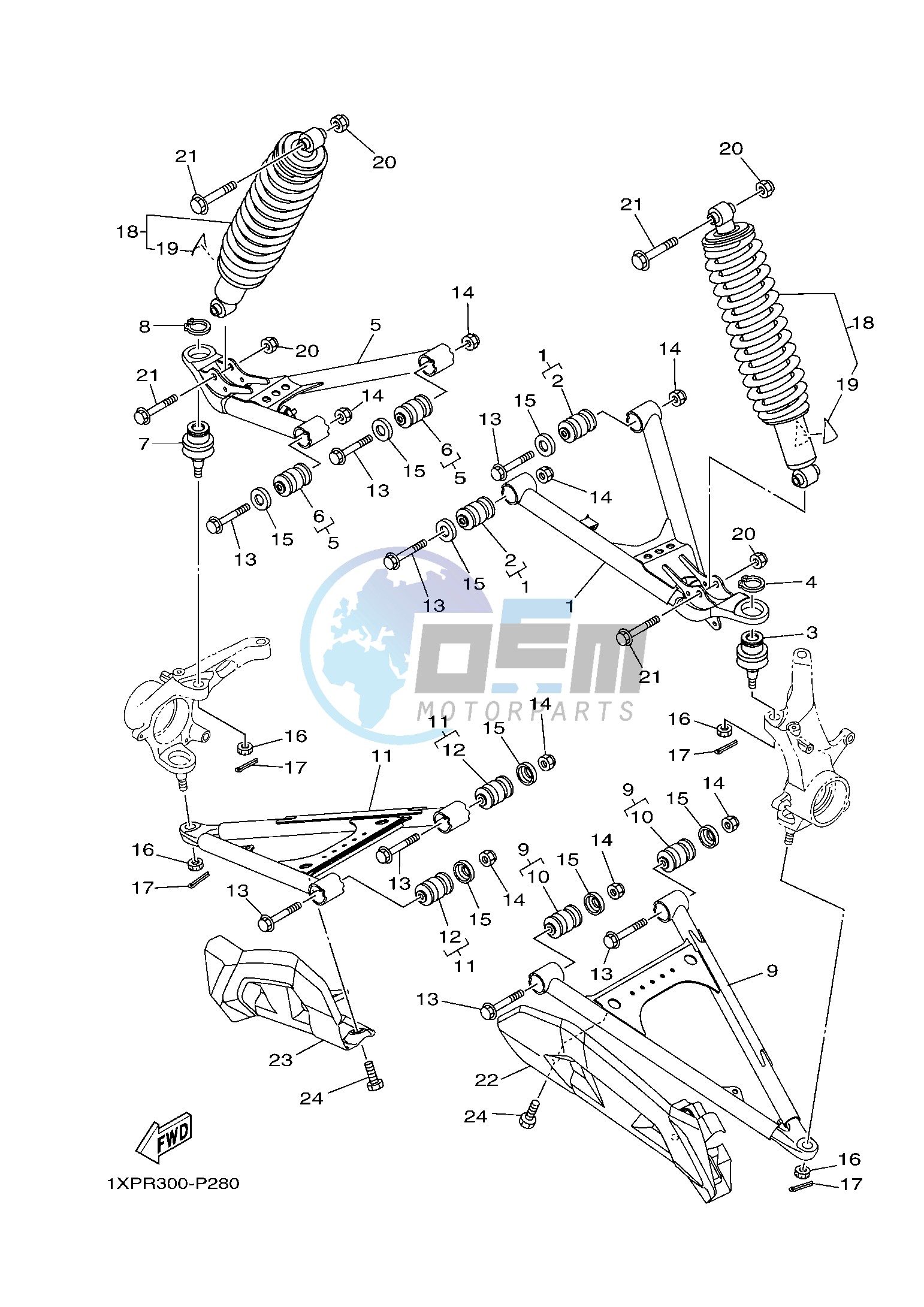 FRONT SUSPENSION & WHEEL