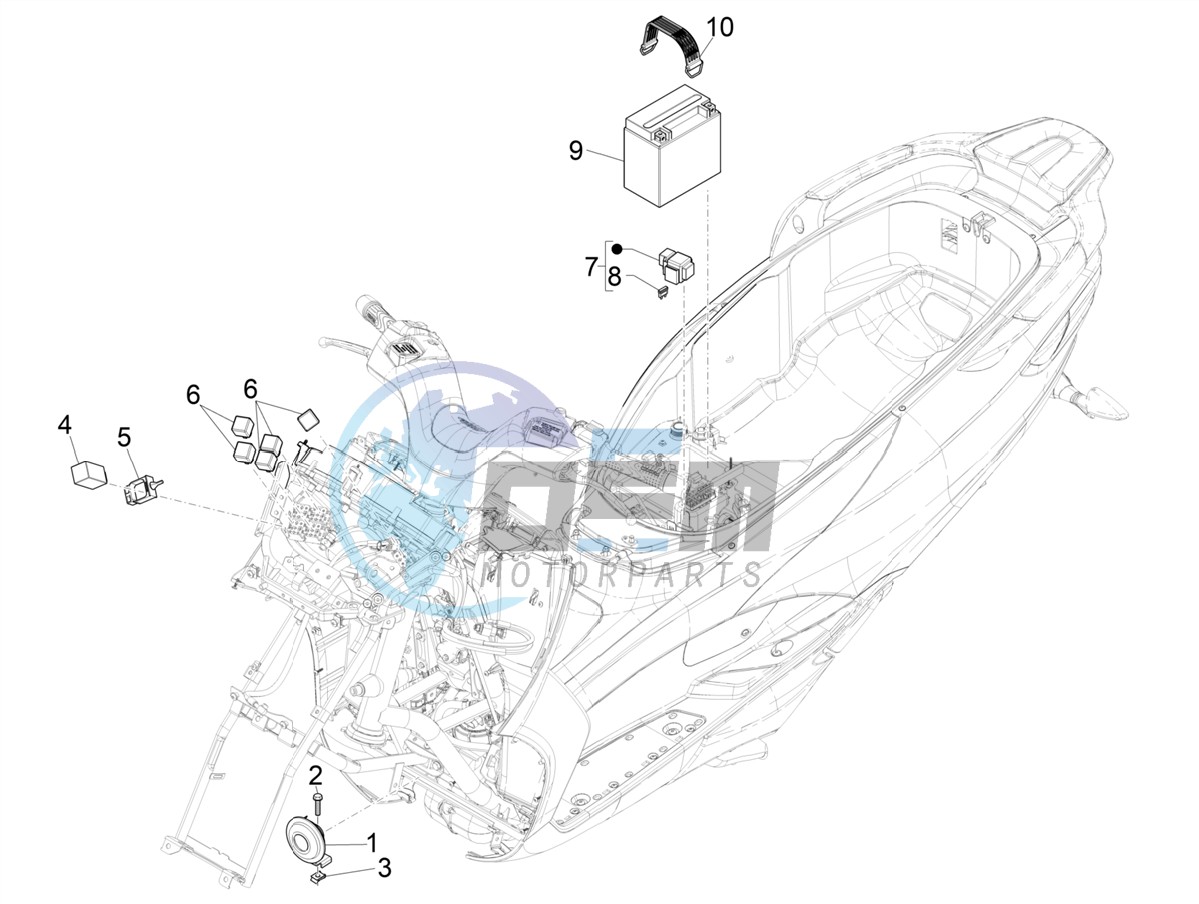 Remote control switches - Battery - Horn