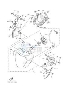 MT07A MT-07 ABS 700 (1XB5 1XB7) drawing HEADLIGHT