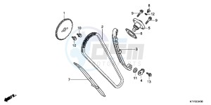 CBR125RTC drawing CAM CHAIN/TENSIONER