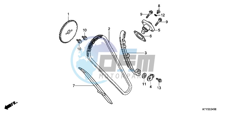 CAM CHAIN/TENSIONER