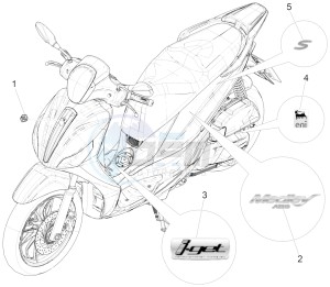 Medley 125 4T ie ABS (APAC) drawing Plates - Emblems