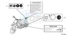 CRF150RC drawing CAUTION LABEL