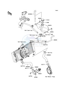 VERSYS_ABS KLE650DDF XX (EU ME A(FRICA) drawing Water Pipe