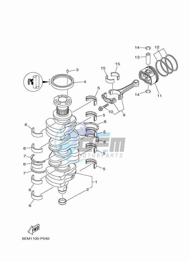 CRANKSHAFT--PISTON