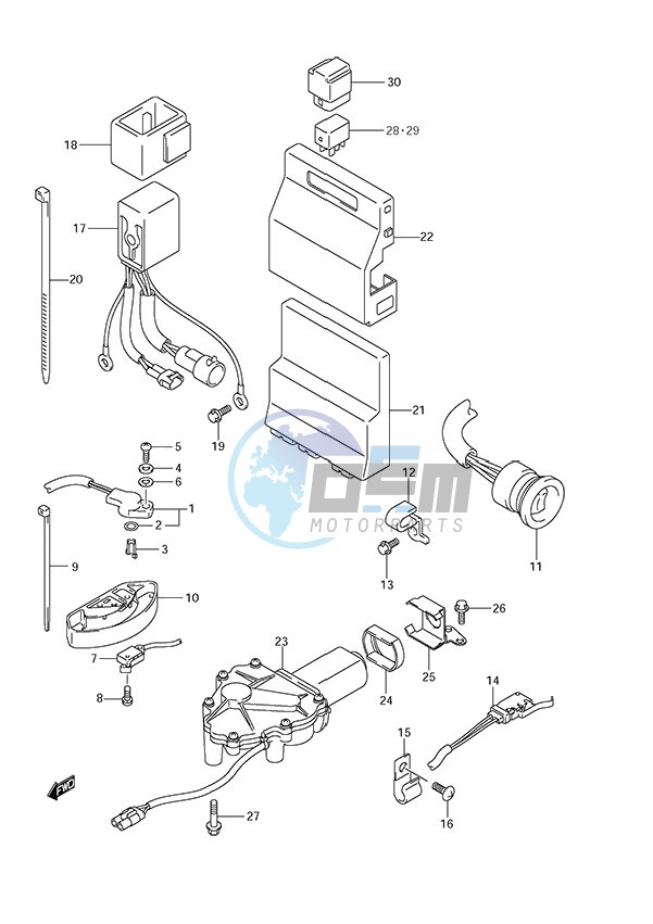 PTT Switch/Engine Control Unit