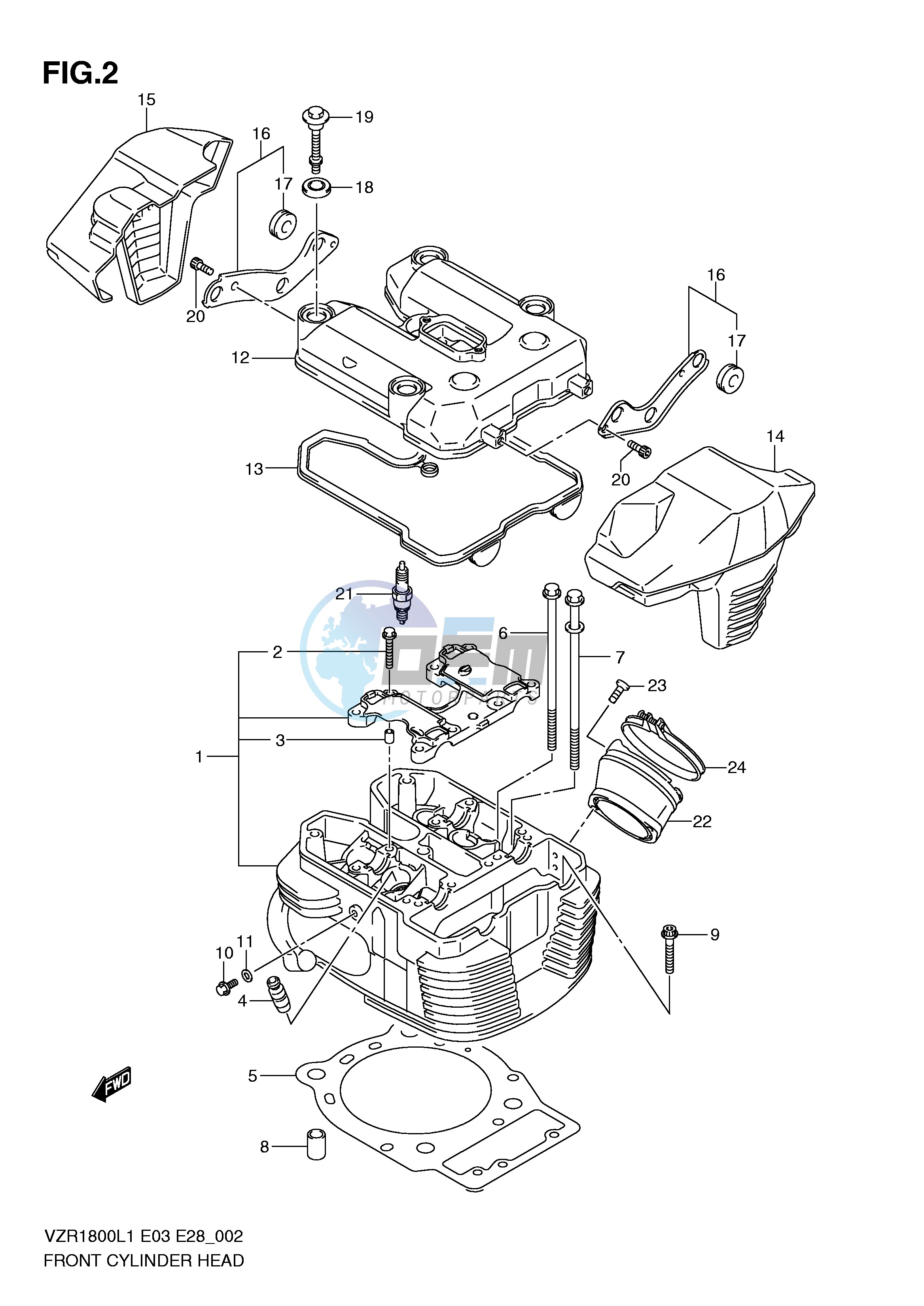 FRONT CYLINDER HEAD