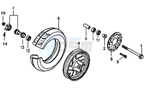 SUPER DUKE 125 drawing FRONT WHEEL