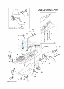 F225FETU drawing PROPELLER-HOUSING-AND-TRANSMISSION-2