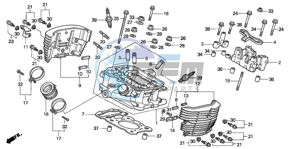 REAR CYLINDER HEAD