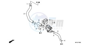 CBR1000RAA Australia - (U / ABS) drawing AIR INJECTION CONTROL VALVE