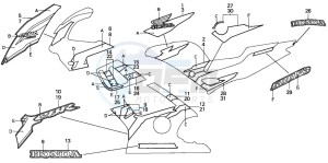 CBR600F drawing STRIPE (CBR600F3V-TYPE1,2/F3W)