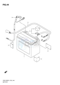 GSX1300R (E2) Hayabusa drawing BATTERY (GSX1300RL1 E14)