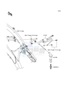 KX250F KX250YBF EU drawing Ignition System