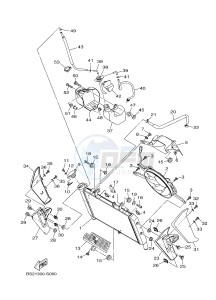 MTN850-A MTN-850-A MT-09 ABS (BS21) drawing RADIATOR & HOSE