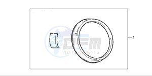 CB600F HORNET drawing METER RING