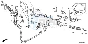 SH300AB drawing SWITCH/ CABLE/ MIRROR