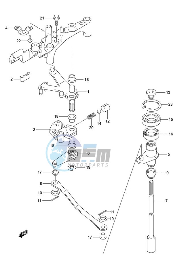 Clutch Shaft (DF 250S)