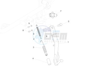 V9 Roamer 850 (USA) drawing Central stand