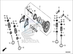 CRF450RH Europe Direct - (ED) drawing CAMSHAFT/VALVE