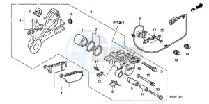 CB600FAA Australia - (U / ABS) drawing REAR BRAKE CALIPER (CB600FA/FA3)