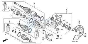 TRX420FE9 Australia - (U / 4WD) drawing FRONT KNUCKLE (4WD)