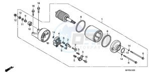 CB1300A9 BR / ABS CO MME - (BR / ABS CO MME) drawing STARTING MOTOR