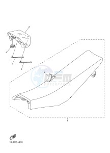 WR450F (2GC7 2GC8 2GC9 2GC9) drawing SEAT