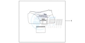 CBR1000RA9 UK - (E / ABS) drawing INDOOR BODY COVER