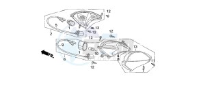 SZX50S X8R-S drawing REAR WINKER